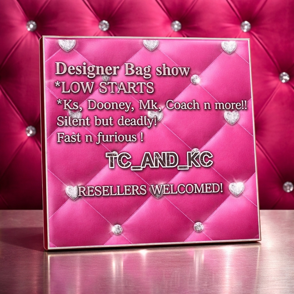 🎀mon🎀April 27nd🎀6pm 🌹BAGS N ACCESSORIES🌹 low Starts 🌹Designer⚘️⚘️⚘️